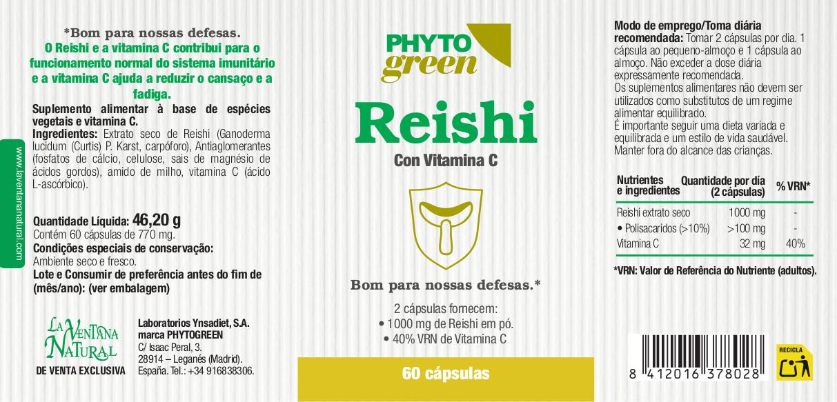Reishi com vitamina C