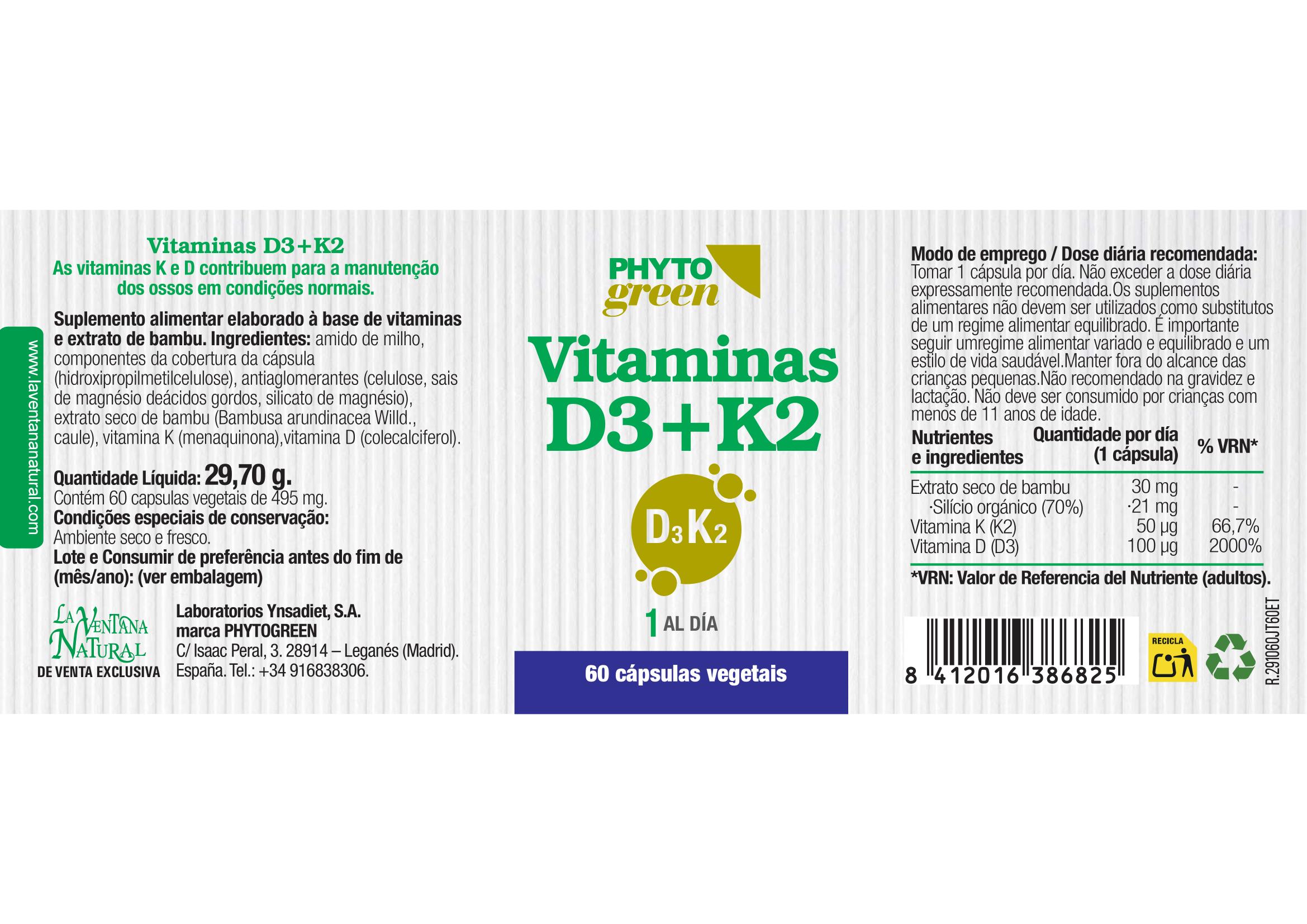Vitaminas D3+K2