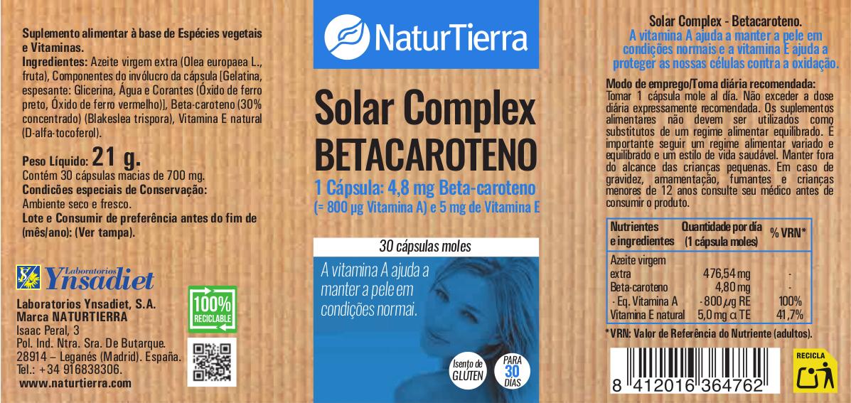 Solar complex Betacaroteno