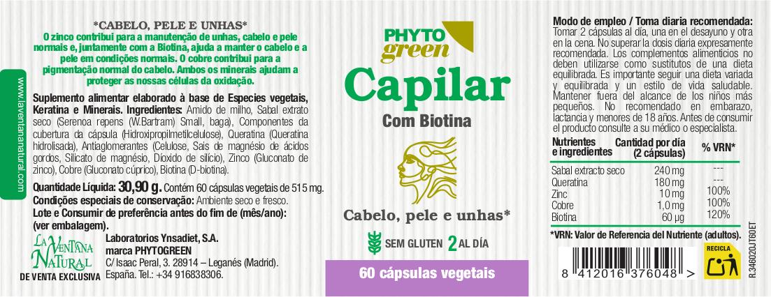 Capilar com biotina