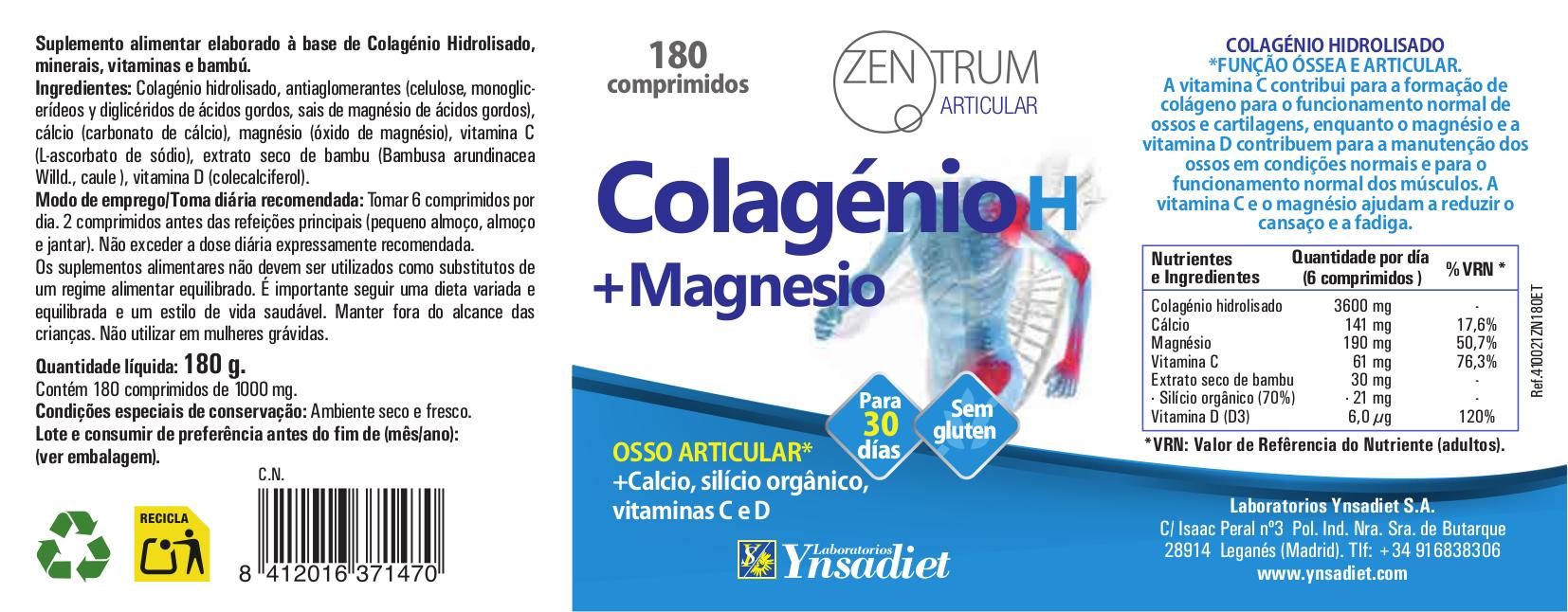 Colagénio H + Magnésio