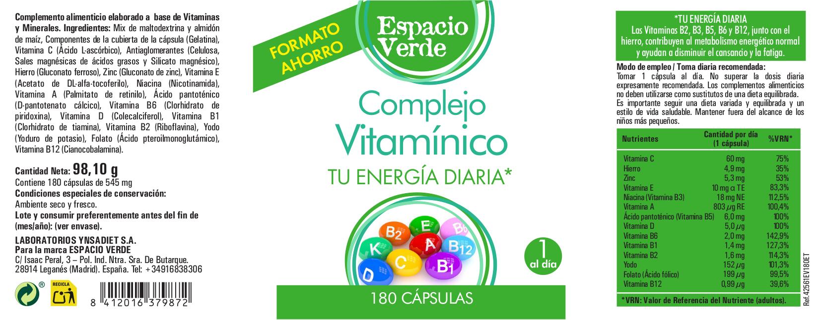 Complexo Vitamínico.