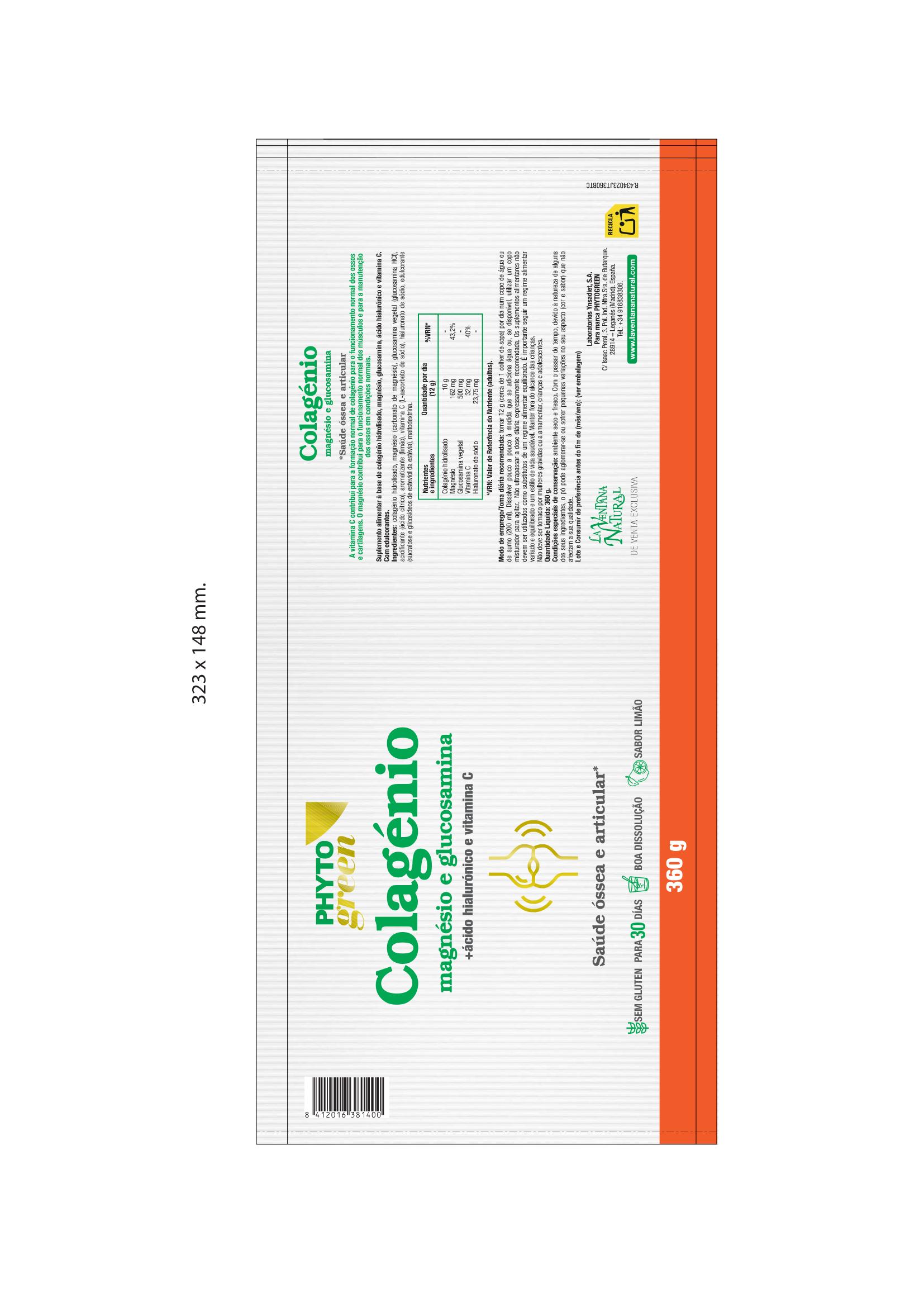Colagénio, magnésio e glucosamina