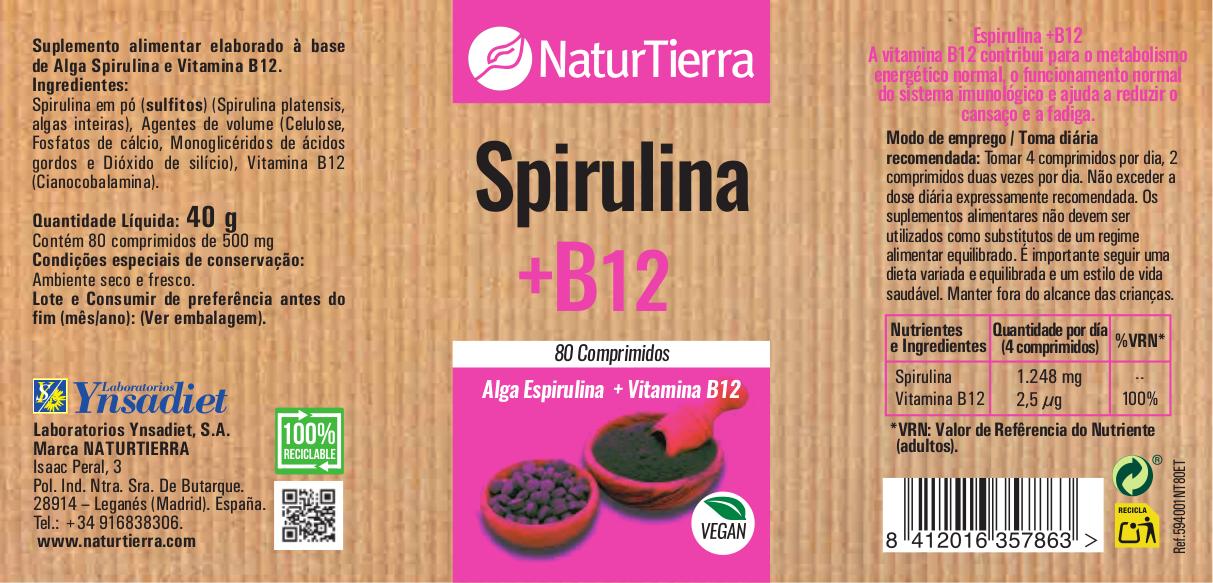 Espirulina+B12.