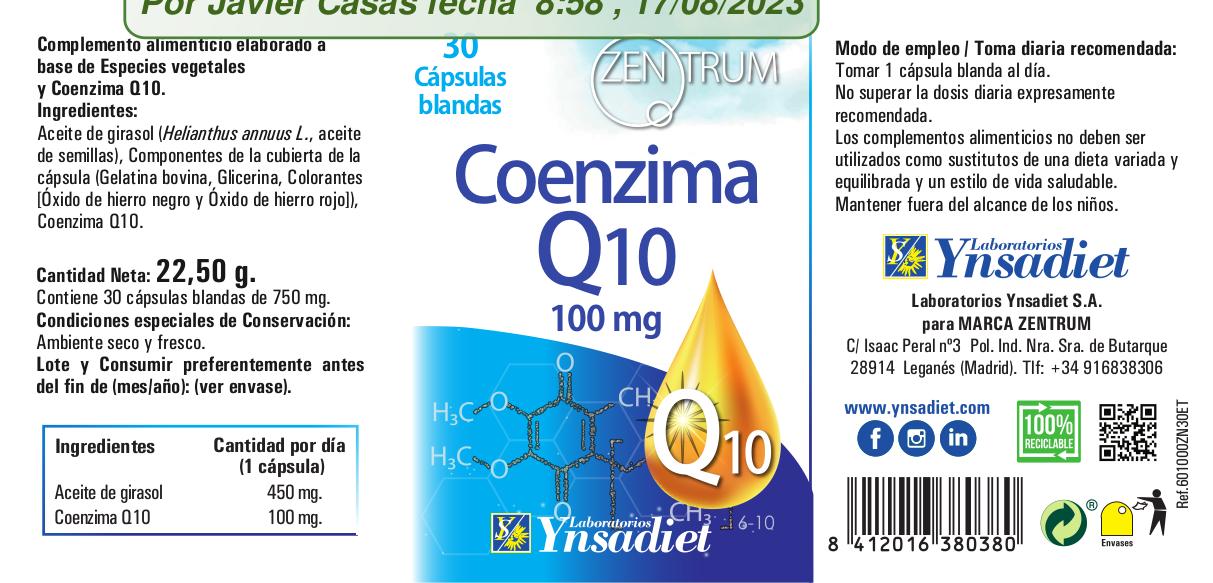 Coenzima Q10 100mg
