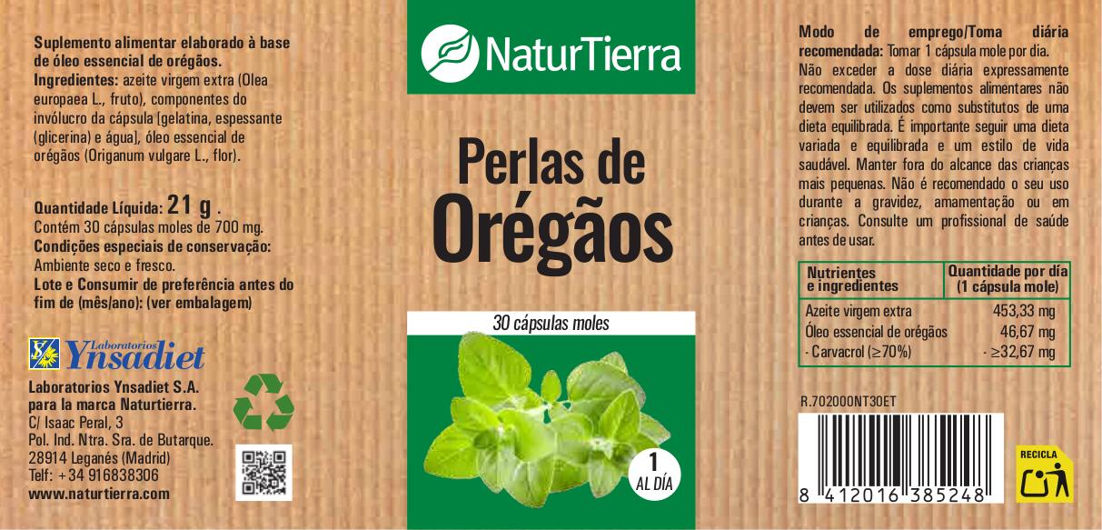 Perlas de orégano.